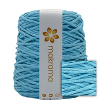 Cargar imagen en el visor de la galería, Hilaza Algodón 4mm Makrama 1kg Azul Celeste
