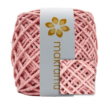 Cargar imagen en el visor de la galería, Hilaza Algodón 3mm Makrama 100m Rosa Crema
