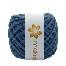 Cargar imagen en el visor de la galería, Hilaza Algodón Mini 3mm Makrama 150gr Azul Pizarra

