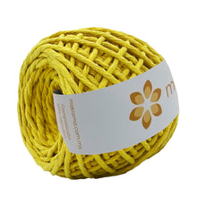 Cargar imagen en el visor de la galería, Hilaza Algodón Mini 3mm Makrama 150gr Amarillo Canario
