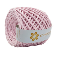 Cargar imagen en el visor de la galería, Hilaza Algodón 4mm Makrama 500gr Rosa Pastel
