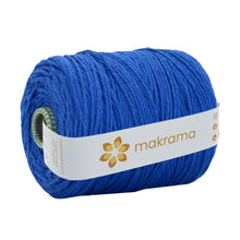 Cargar imagen en el visor de la galería, Hilaza Algodón 3mm Makrama 1kg Azul Rey
