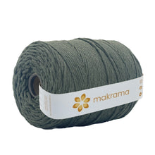 Cargar imagen en el visor de la galería, Hilaza Algodón 3mm Makrama 1kg Verde Bosque
