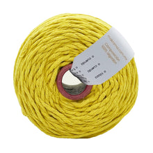 Cargar imagen en el visor de la galería, Hilaza Algodón 3mm Makrama 1kg Amarillo Canario
