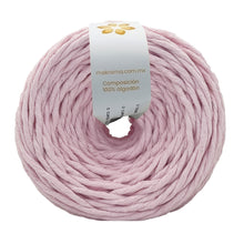 Cargar imagen en el visor de la galería, Hilaza Algodón 4mm Makrama 500gr Rosa Pastel
