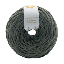 Cargar imagen en el visor de la galería, Hilaza Algodón 3mm Makrama 100m Verde Bosque
