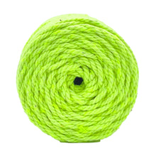 Cargar imagen en el visor de la galería, Cuerda Algodón 2mm Makrama 100m Verde Neon
