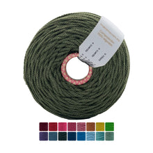 Cargar imagen en el visor de la galería, Cuerda Algodón 2mm Makrama 1kg Verde Oliva
