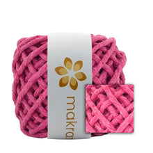 Cargar imagen en el visor de la galería, Hilaza Algodón Mini 4mm Makrama 150gr Rosa Fucsia
