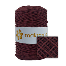 Cargar imagen en el visor de la galería, Cuerda Algodón 2mm Makrama 500gr Rojo Grosella
