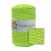 Cargar imagen en el visor de la galería, Cuerda Algodón 2mm Makrama 500gr Verde Neon
