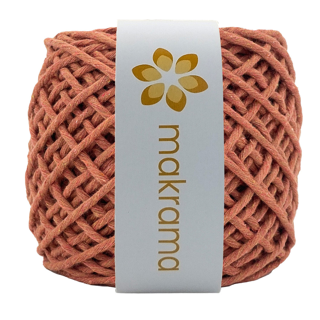 Hilaza Algodón 3mm Makrama 100m Ladrillo