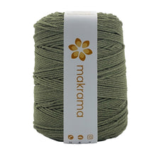 Cargar imagen en el visor de la galería, Cuerda Algodón 2mm Makrama 1kg Verde Oliva
