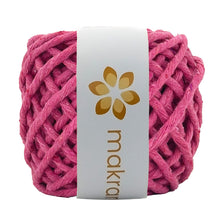 Cargar imagen en el visor de la galería, Hilaza Algodón Mini 4mm Makrama 150gr Rosa Fucsia
