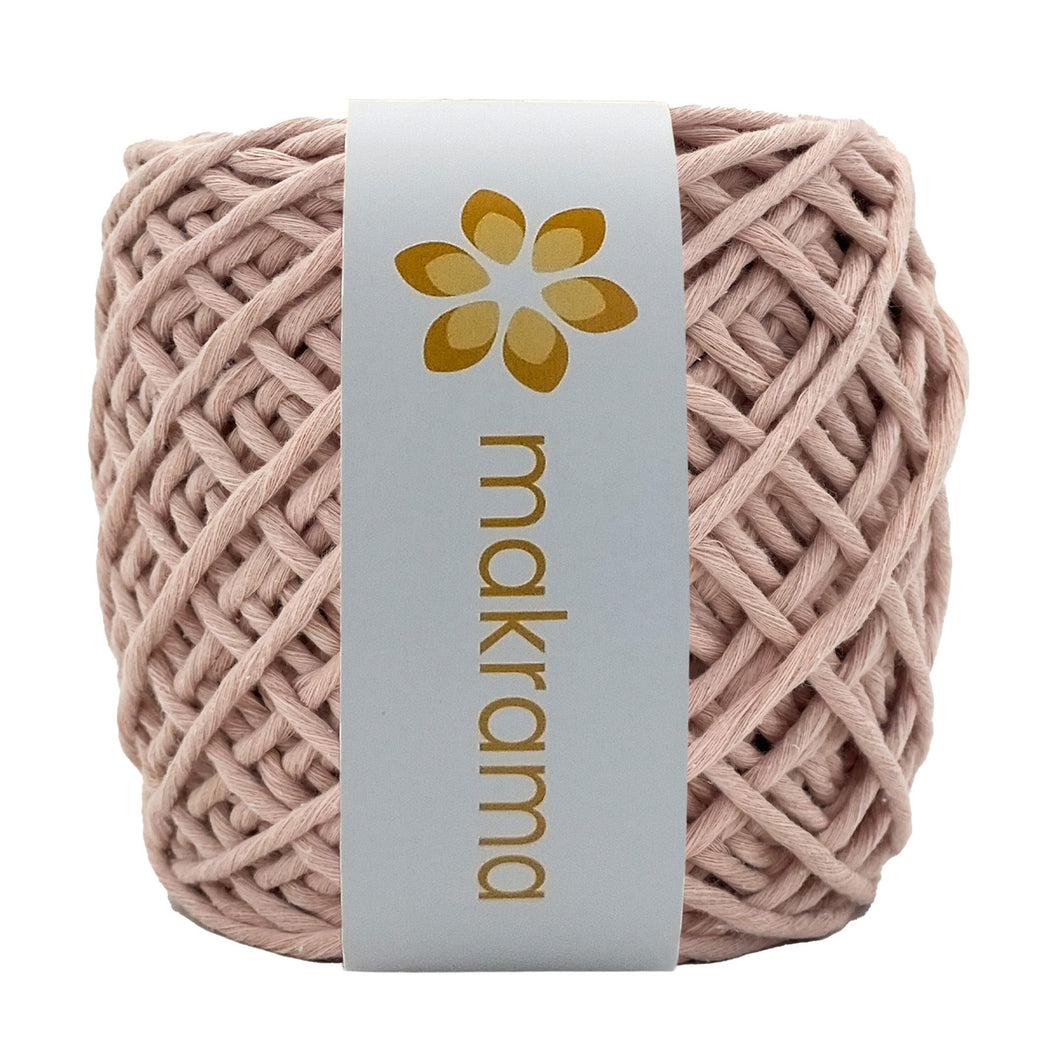 Hilaza Algodón 3mm Makrama 100m Rosa Piñon
