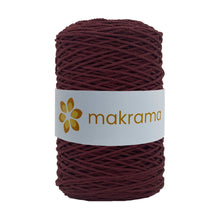 Cargar imagen en el visor de la galería, Cuerda Algodón 2mm Makrama 500gr Rojo Grosella
