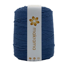 Cargar imagen en el visor de la galería, Hilaza Algodón 3mm Makrama 1kg Azul Noche
