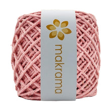 Cargar imagen en el visor de la galería, Hilaza Algodón 3mm Makrama 100m Rosa Crema
