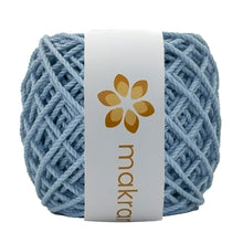 Cargar imagen en el visor de la galería, Cuerda Algodón Mini 2mm Makrama 150gr Azul Pastel
