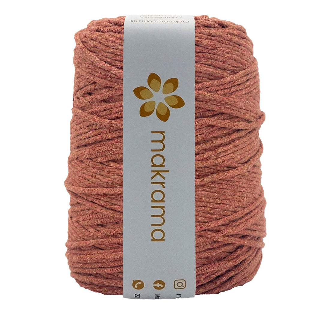Hilaza Algodón 3mm Makrama 1kg Ladrillo