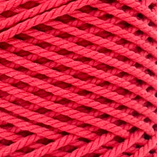 Cargar imagen en el visor de la galería, Cuerda Algodón 2mm Makrama 100m Rojo Escarlata
