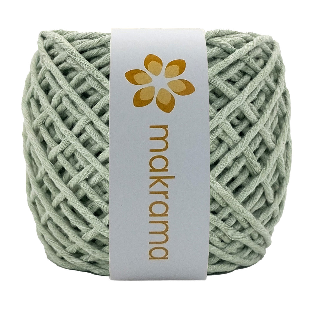 Hilaza Algodón 3mm Makrama 100m Verde Salvia