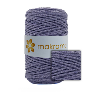 Cuerda Algodón 2mm Makrama 500gr Morado