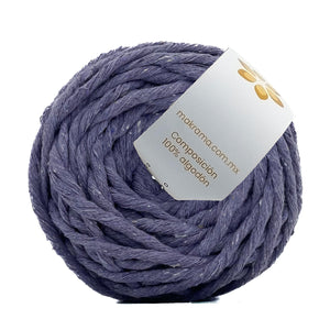 Hilaza Algodón Mini 3mm Makrama 150gr Morado