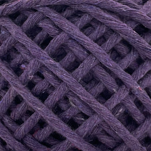 Hilaza Algodón Mini 3mm Makrama 150gr Morado Oscuro