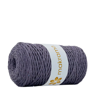 Cuerda Algodón 2mm Makrama 500gr Morado Uva