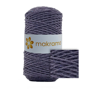 Cuerda Algodón 2mm Makrama 500gr Morado Uva