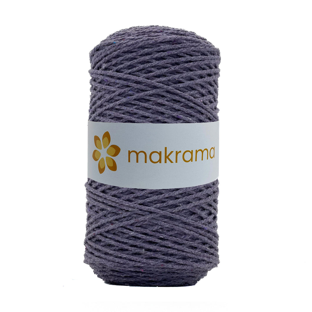 Cuerda Algodón 2mm Makrama 500gr Morado Uva