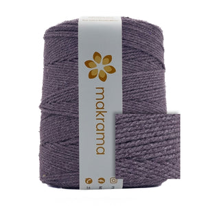 Cuerda Algodón 2mm Makrama 1kg Morado Zarza