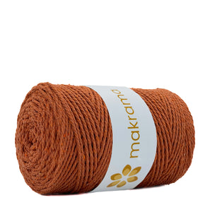 Cuerda Algodón 2mm Makrama 500gr Ladrillo