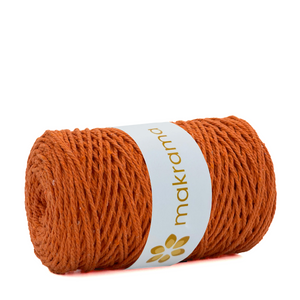 Cuerda Algodón 2mm Makrama 500gr Naranja