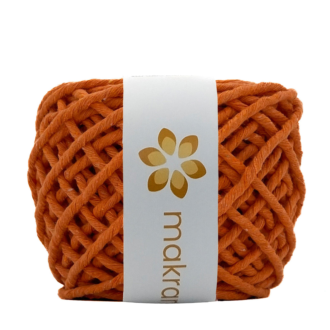 Hilaza Algodón Mini 3mm Makrama 150gr Naranja