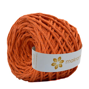 Hilaza Algodón 4mm Makrama 500gr Naranja