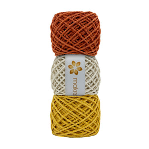 Kit Cuerda Makrama 2mm Colores Varios 3pz