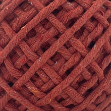 Cargar imagen en el visor de la galería, Hilaza Algodón Mini 3mm Makrama 150gr Rojo Arcilla
