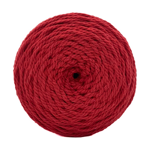 Cuerda Algodón 2mm Makrama 500gr Rojo Cereza