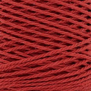 Cuerda Algodón 2mm Makrama 500gr Rojo Cereza