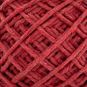 Hilaza Algodón Mini 2mm Makrama 150gr Rojo Cereza