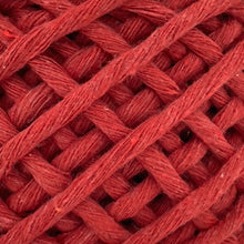 Cargar imagen en el visor de la galería, Hilaza Algodón Mini 4mm Makrama 150gr Rojo Cereza
