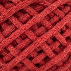 Hilaza Algodón Mini 4mm Makrama 150gr Rojo Cereza