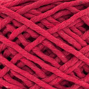 Hilaza Algodón 4mm Makrama 500gr Rojo Cereza