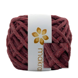 Hilaza Algodón Mini 4mm Makrama 150gr Rojo Grosella