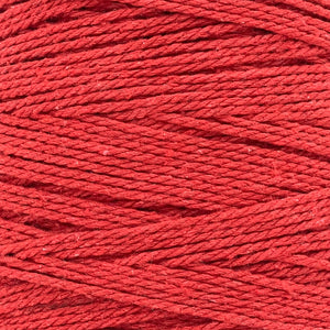 Cuerda Algodón 2mm Makrama 1kg Rojo Intenso