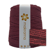 Cargar imagen en el visor de la galería, Cuerda Algodón 2mm Makrama 1kg Rojo Grosella
