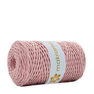 Cuerda Algodón 2mm Makrama 500gr Rosa Claro