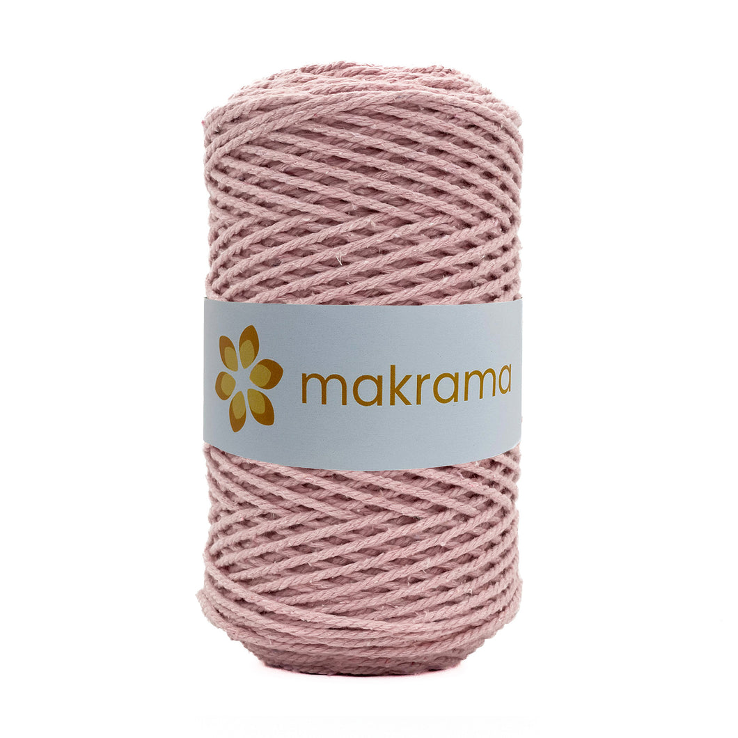 Cuerda Algodón 2mm Makrama 500gr Rosa Claro